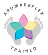 Menopause Reflexology, Hot Stone Reflexology & Aromareflex . Aromaflex trained logo 